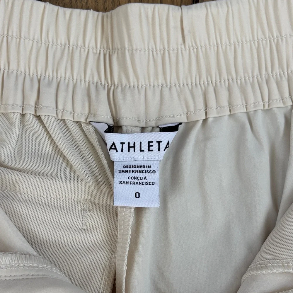 Athleta Cream Wide-Leg Pants - Picture 3 of 3